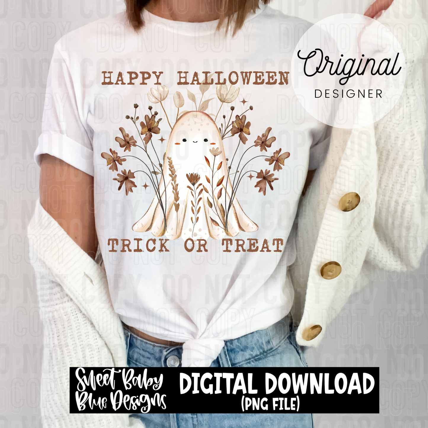 Happy Halloween trick or treat - Halloween - 2025 - PNG file- Digital Download