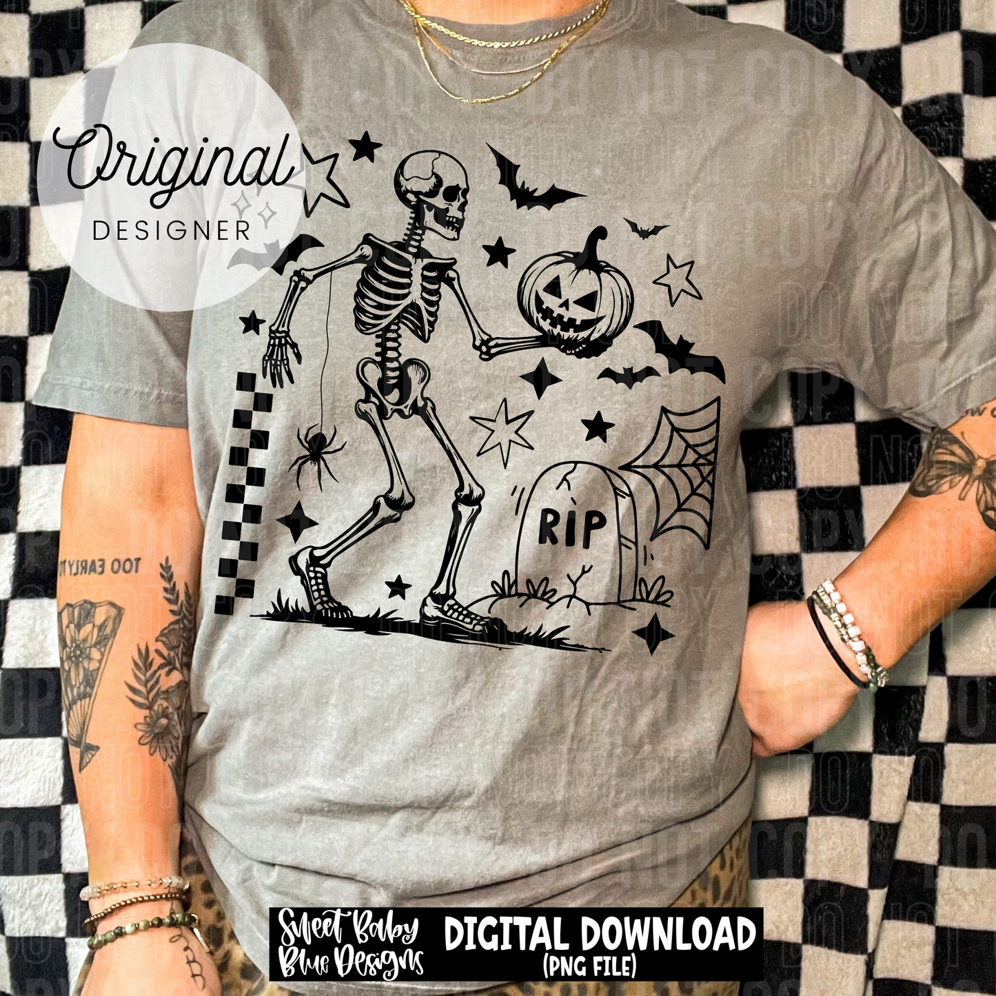 Halloween Skelton - 2025 - PNG file- Digital Download