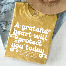 A grateful heart will protect you today - 2025 - PNG file- Digital Download
