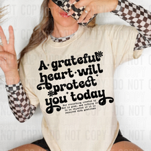A grateful heart will protect you today - 2025 - PNG file- Digital Download