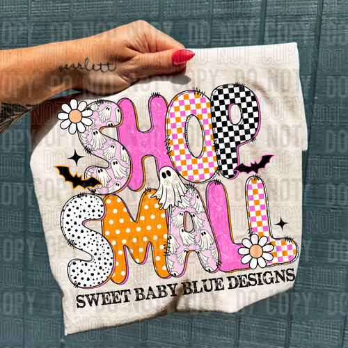 Shop small- Halloween letters- Custom business name - PNG file- Digital Download