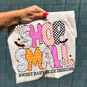 Shop small- Halloween letters- Custom business name - PNG file- Digital Download