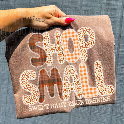 Shop small- Fall- Custom business name - PNG file- Digital Download