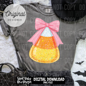 Glitter Candy- Corn- Halloween - 2025 - PNG file- Digital Download