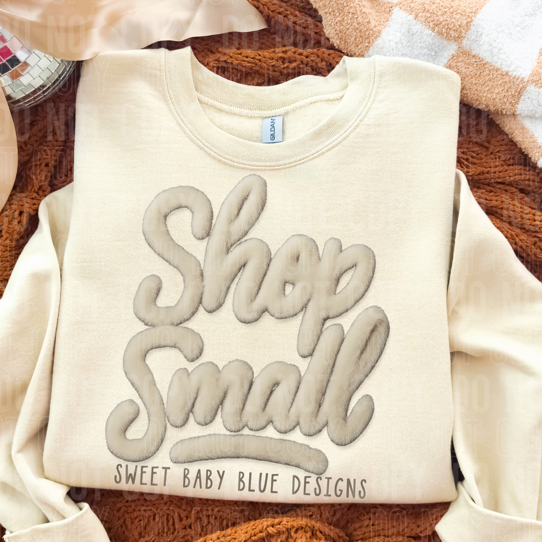 Shop small - fur letters - Custom business name - PNG file- Digital Download