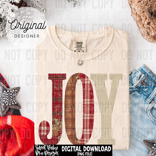 Joy patch- Christmas - 2025 - PNG file- Digital Download