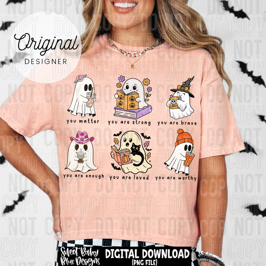 Motivational Halloween Ghost - 2025 - PNG file- Digital Download