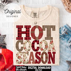 Hot Cocoa season - Christmas - 2025 - PNG file- Digital Download