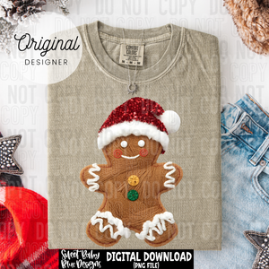 Gingerbread yarn - Christmas - 2025 - PNG file- Digital Download