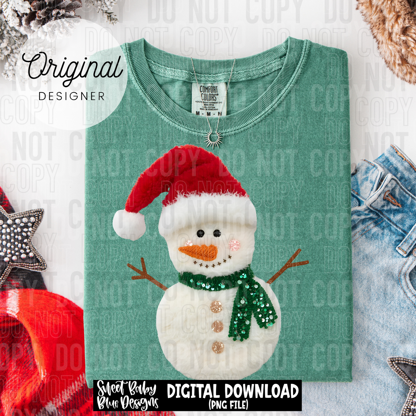 Snowman faux fur - 2025 - PNG file- Digital Download