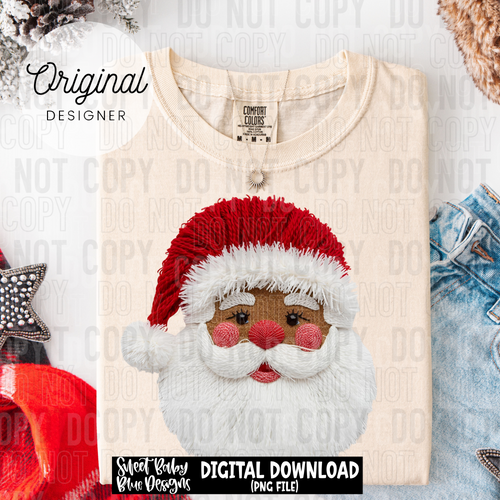 Santa yarn - Christmas - 2025 - PNG file- Digital Download