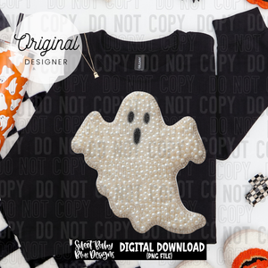 Ghost Halloween - Faux pearls - 2025 - PNG file- Digital Download