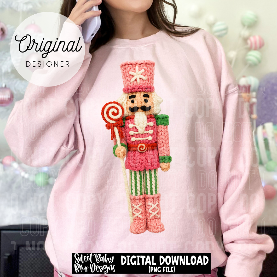 Nutcracker Pink - Faux yarn - 2025 - PNG file- Digital Download