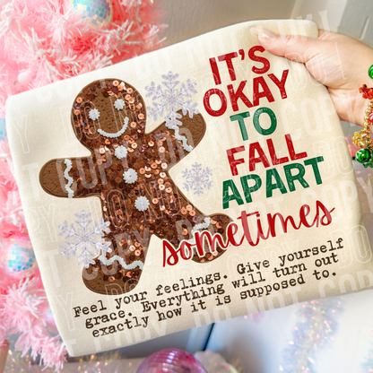 It's okay to fall apart sometimes - 2025 - PNG file- Digital Download