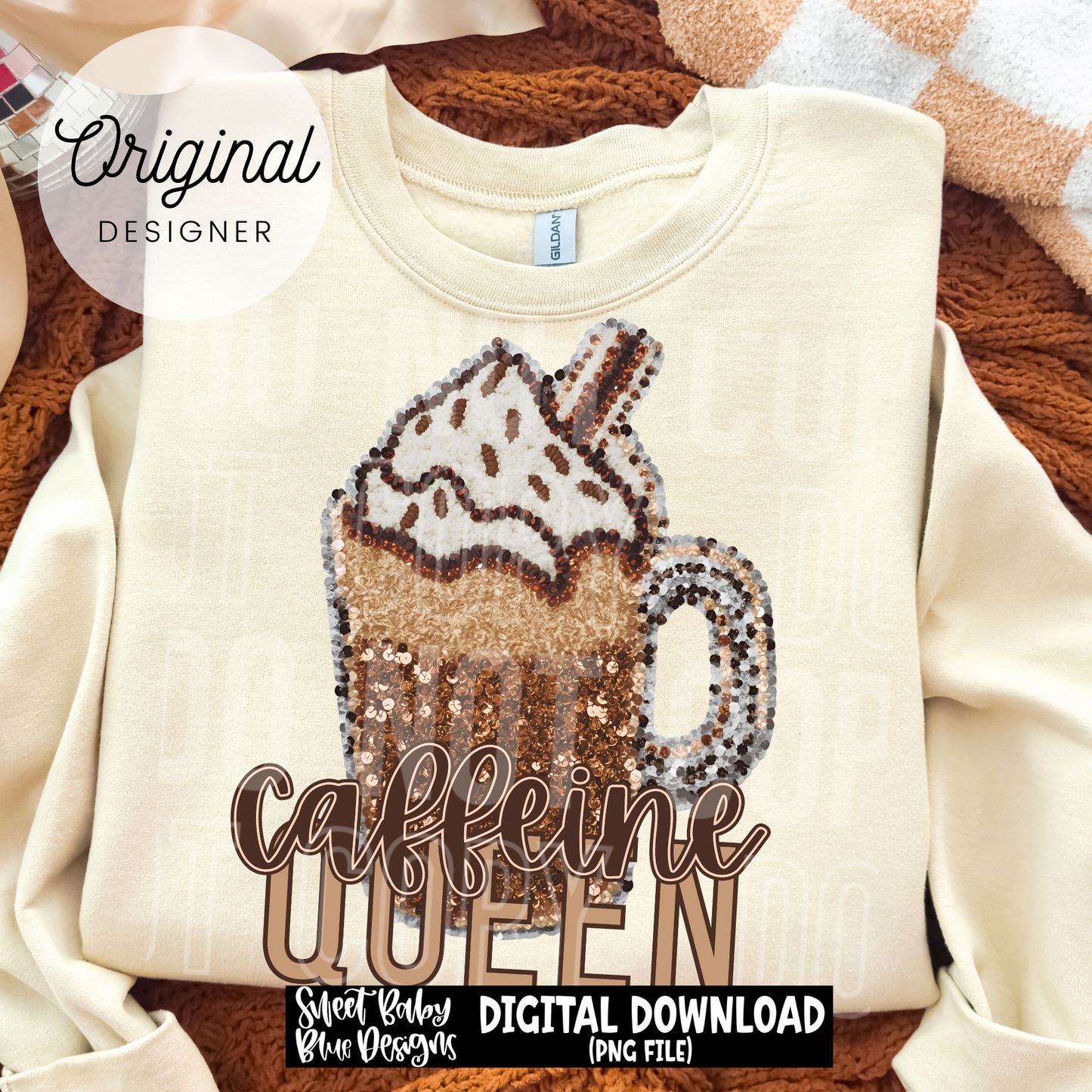 Caffeine queen - 2025 - PNG file- Digital Download