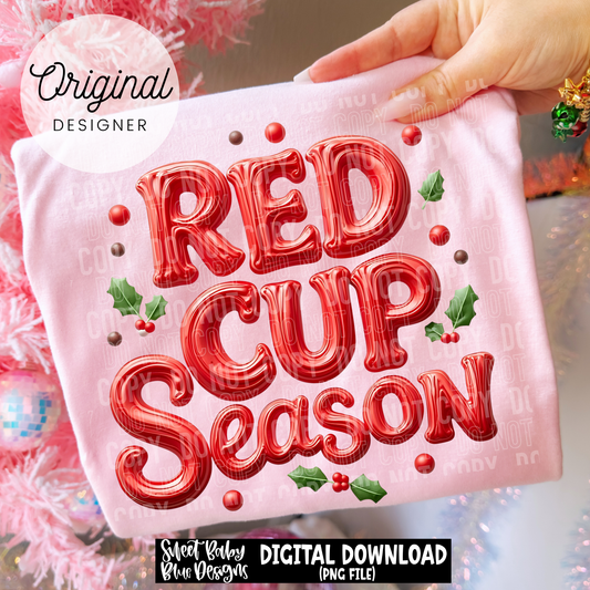 Red cup season - Christmas - 2025 - PNG file- Digital Download