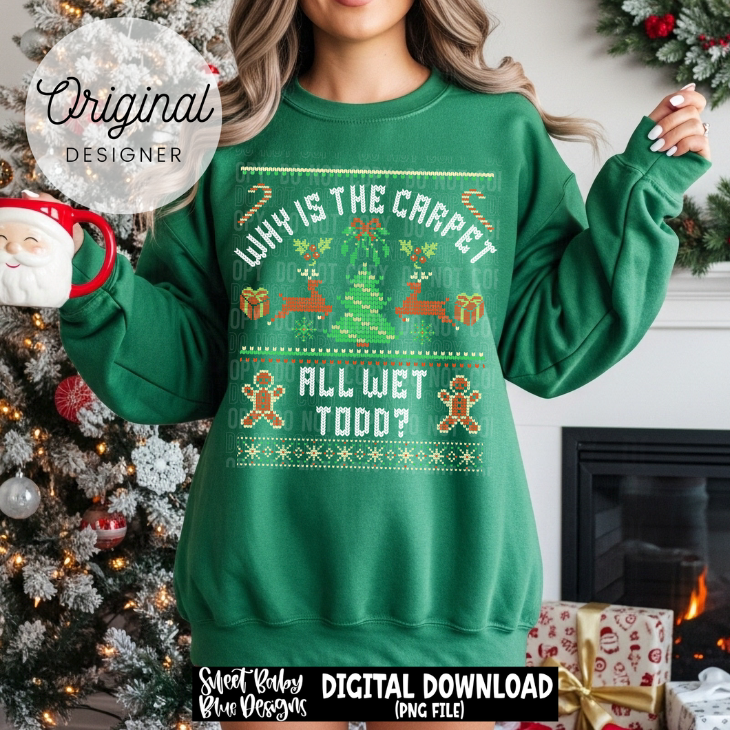 Carpet- Todd- Christmas - 2025 - PNG file- Digital Download