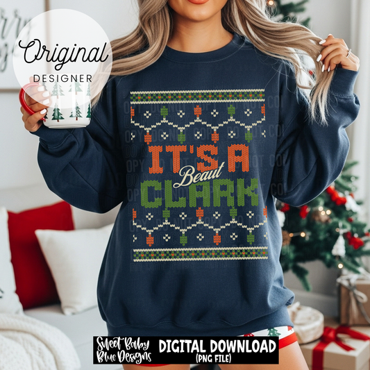 Beaut- Clark - Christmas - 2025 - PNG file- Digital Download