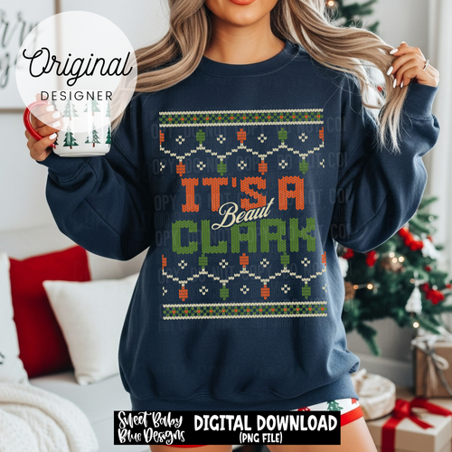 Beaut- Clark - Christmas - 2025 - PNG file- Digital Download