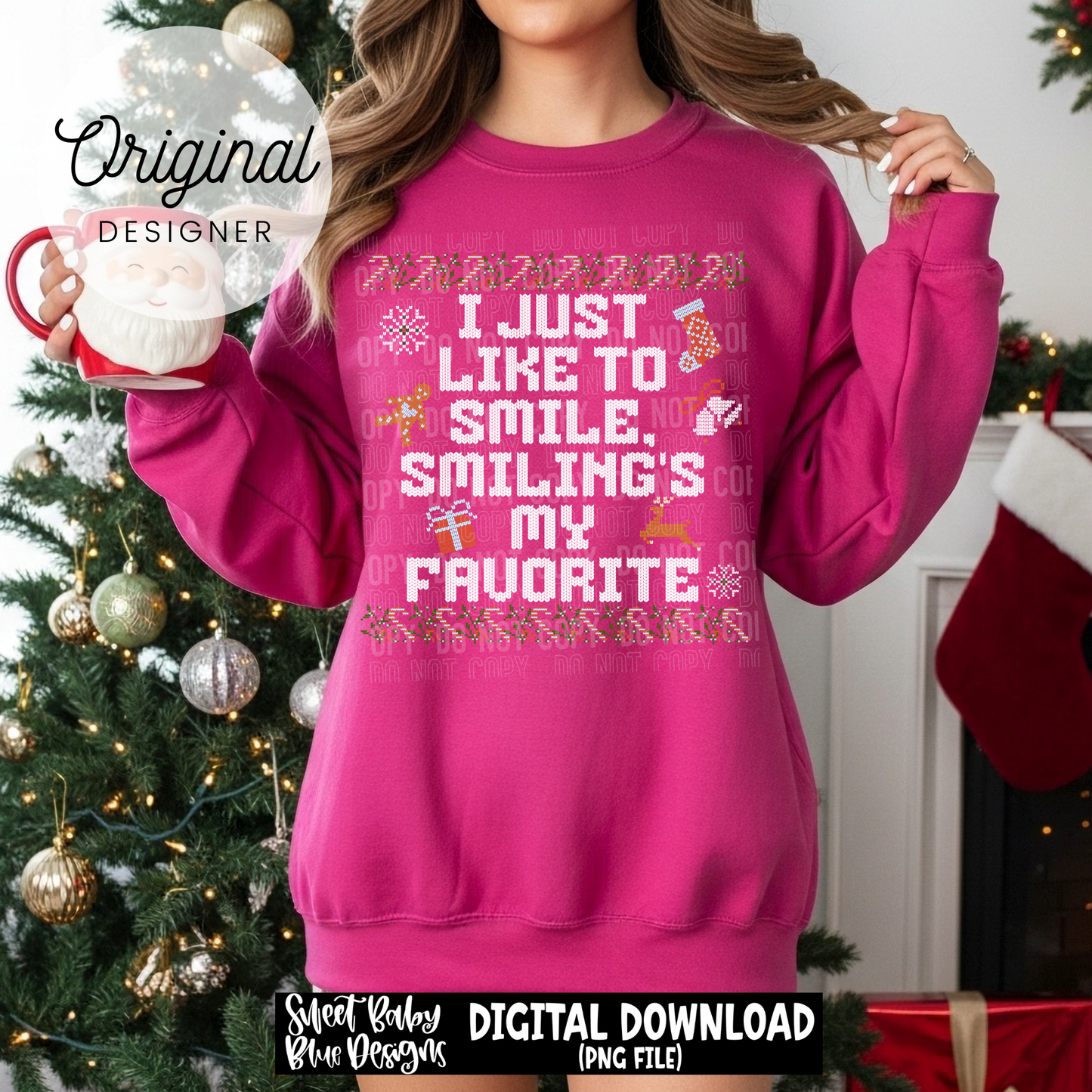 Like to smile - Christmas - 2025 - PNG file- Digital Download