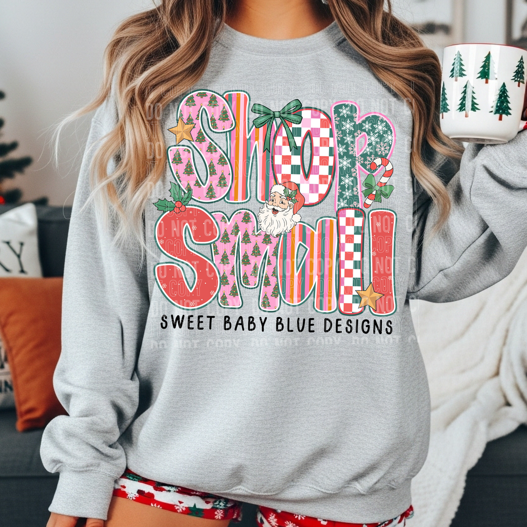 Shop small-  Christmas- custom business name - PNG file- Digital Download