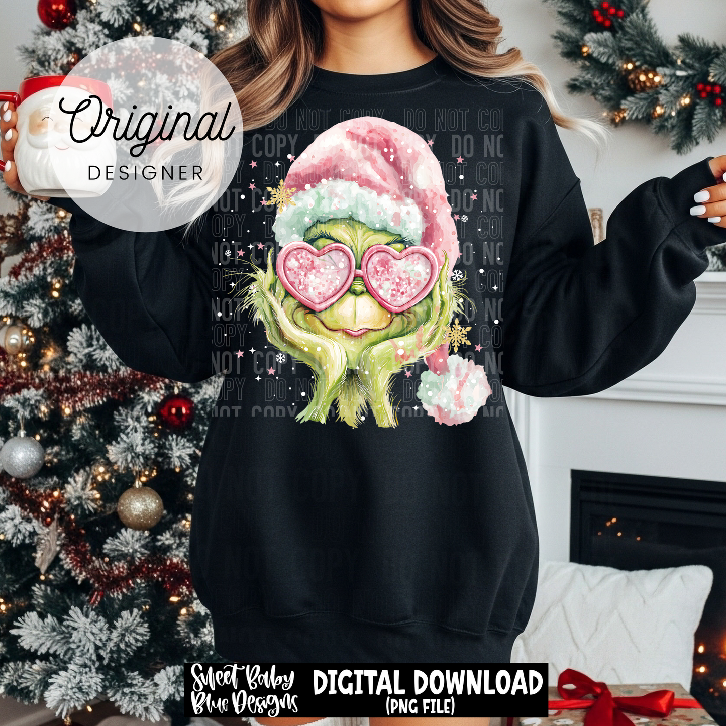Watercolor Christmas G - 2025 - PNG file- Digital Download