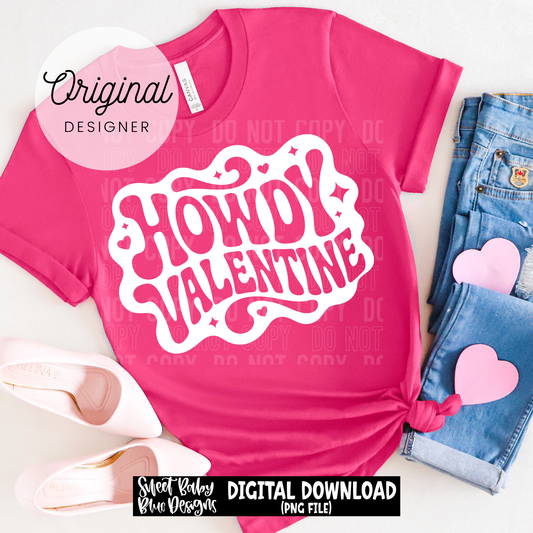Howdy Valentine - 2025 - PNG file- Digital Download