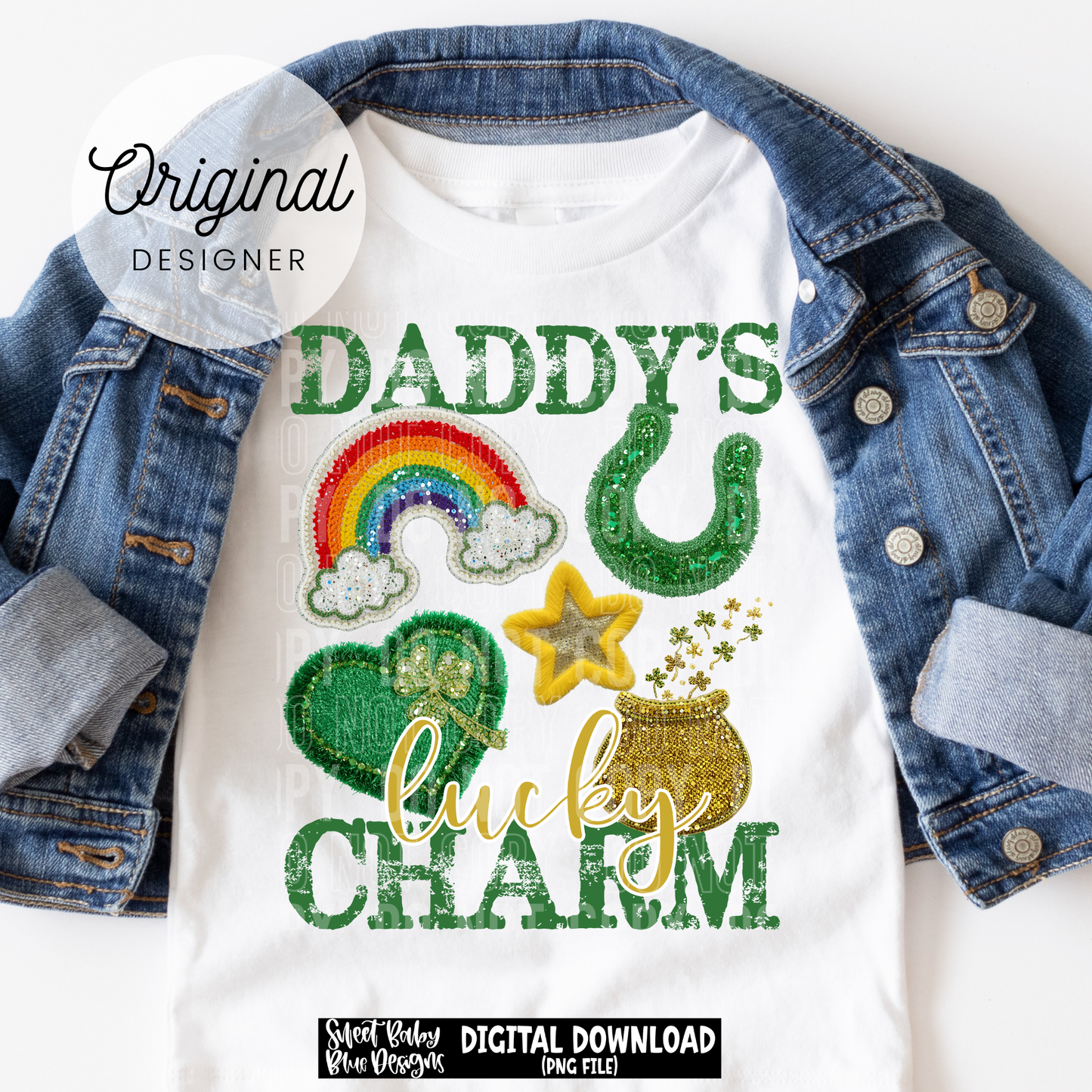 Daddy's lucky charm - St. Patrick's Day - 2025 - PNG file- Digital Download