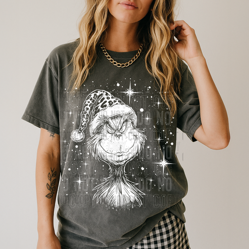 G Leopard hat Christmas - 10 AVAILABLE ON WEBSITE ONLY- 2025 - PNG file- Digital Download