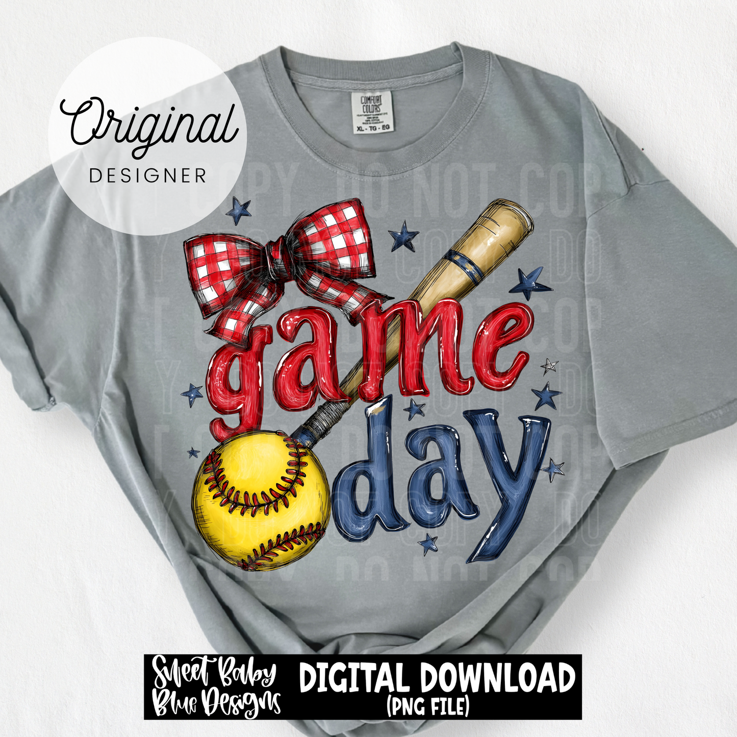 Game Day Softball - 2026 - PNG file- Digital Download