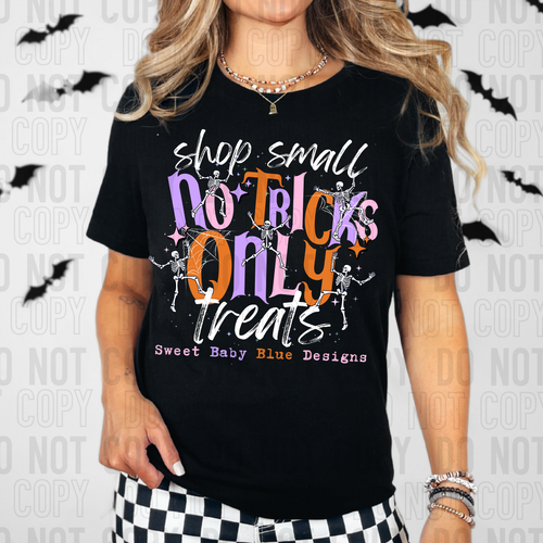 No tricks only treats - Custom business name - PNG file- Digital Download