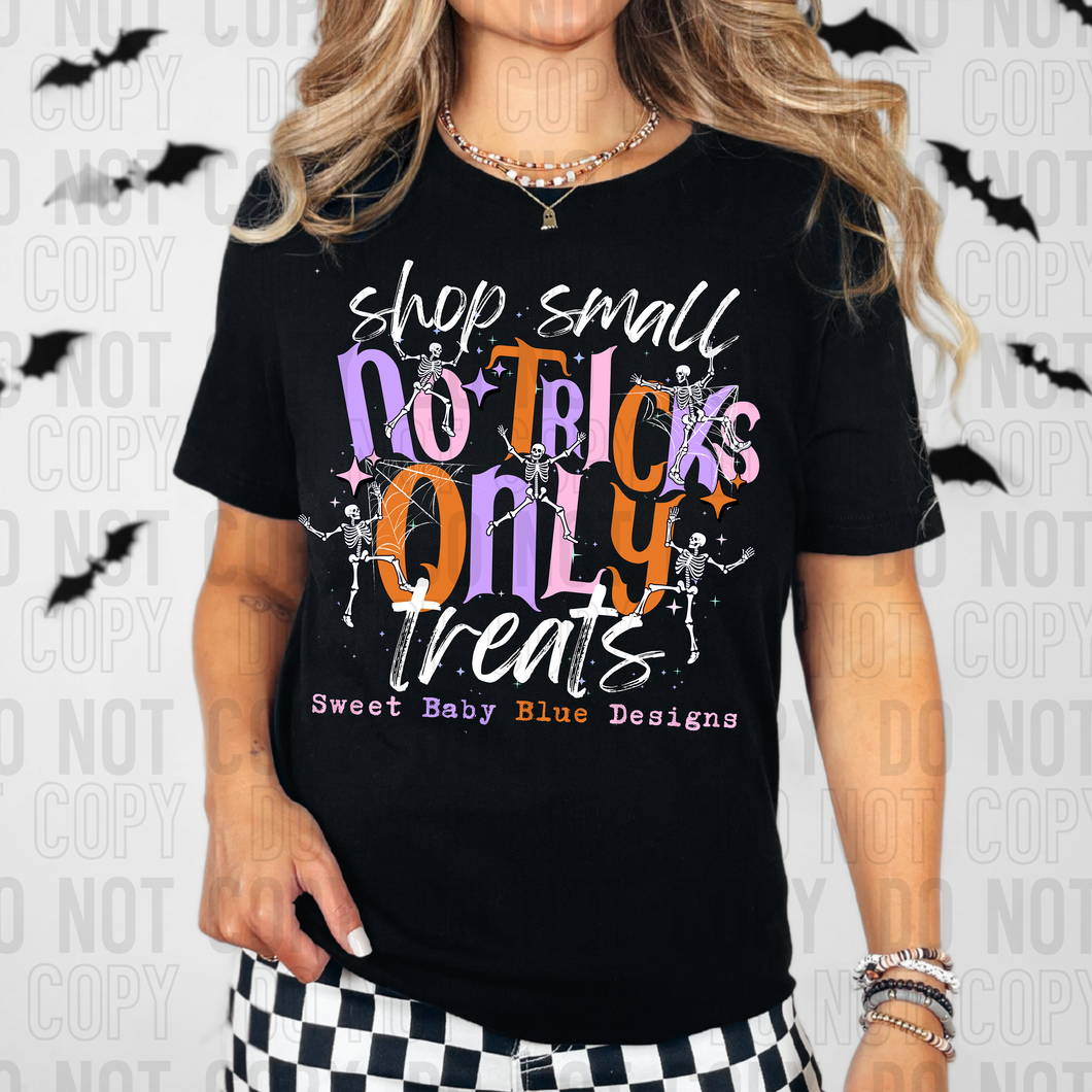 No tricks only treats - Custom business name - PNG file- Digital Download