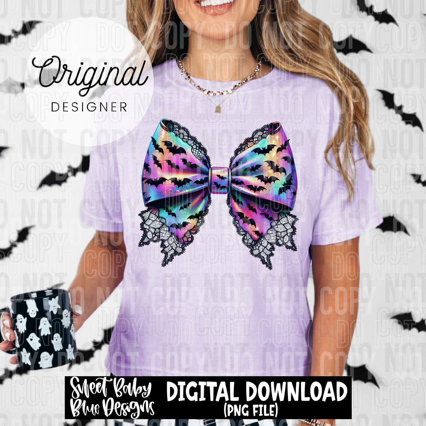 Colorful bow - Halloween - 2025 - PNG file- Digital Download