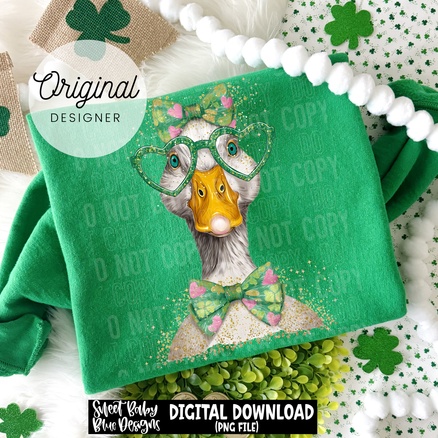 St. Patrick's Day Goose - 2026 - PNG file- Digital Download
