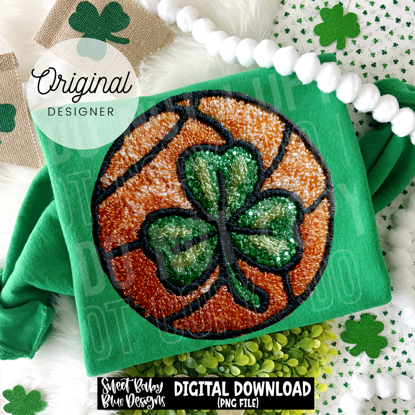 St. Patrick's Day Basketball - 2026 - PNG file- Digital Download