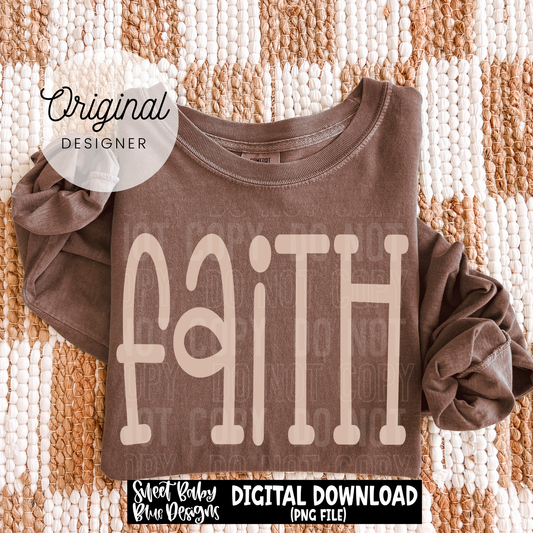 Faith- Oversized - 2026 - PNG file- Digital Download