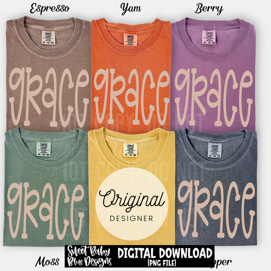 Grace - Oversized - 2026 - PNG file- Digital Download