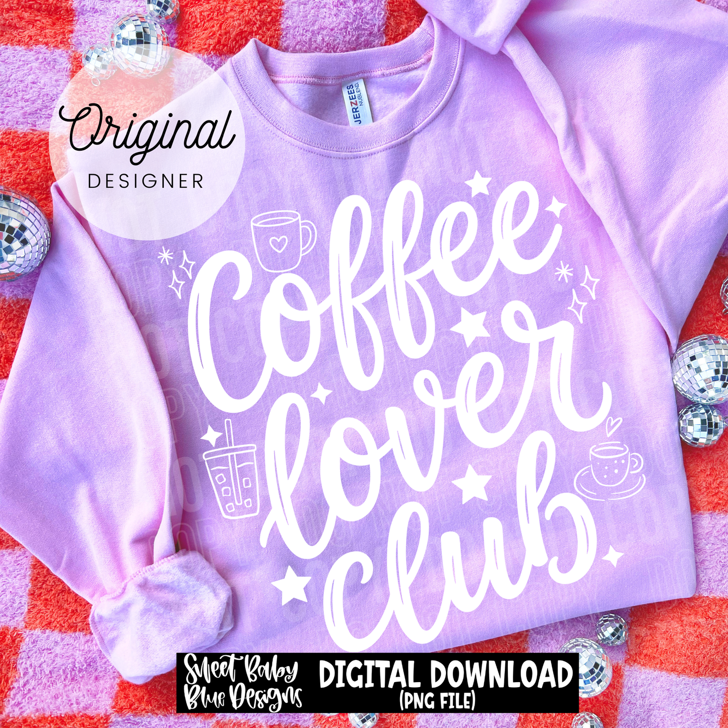 Coffee Lover Club - 2026 - PNG file- Digital Download