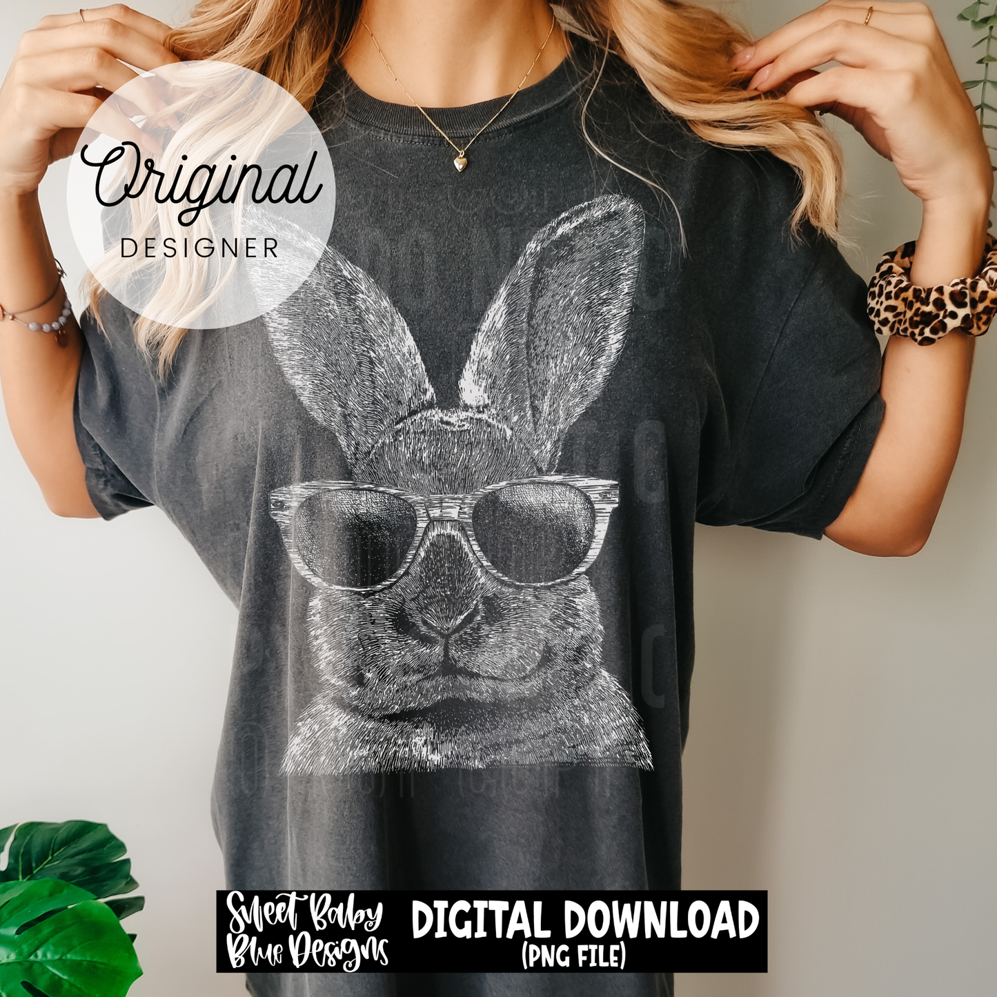 Easter Bunny Sketch - 2026 - PNG file- Digital Download