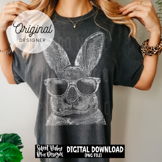 Easter Bunny Sketch - 2026 - PNG file- Digital Download