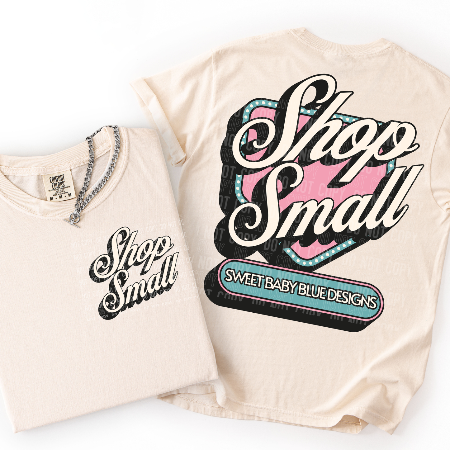 Shop Small Sign- Custom Business Name - PNG file- Digital Download