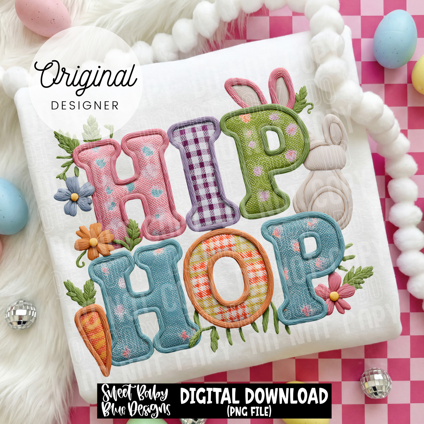 Hip Hop- Easter - 2026 - PNG file- Digital Download