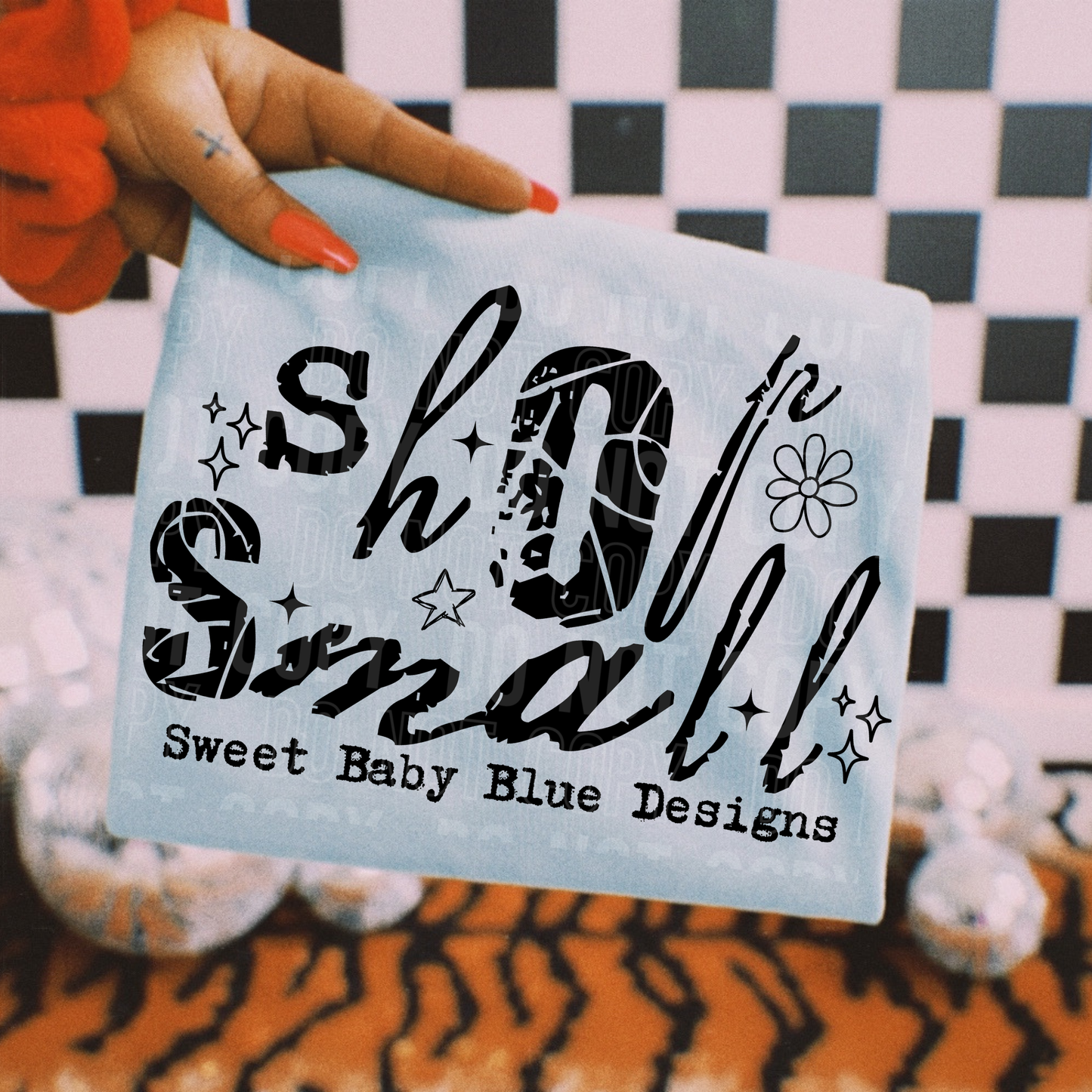 Shop Small - Custom Business Name - PNG file- Digital Download