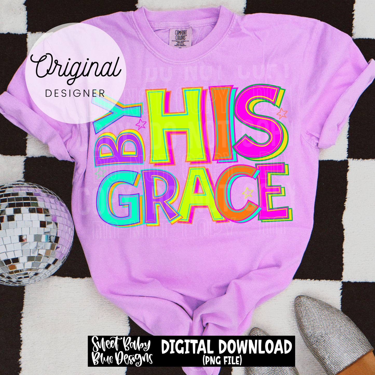 By His Grace - 2026 - PNG file- Digital Download