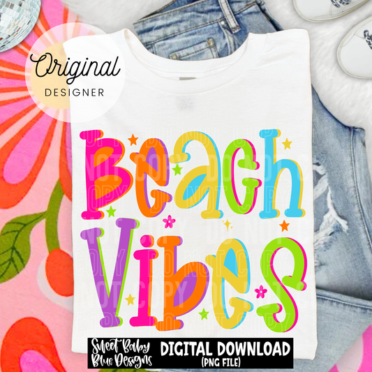 Beach Vibes - 2026 - PNG file- Digital Download