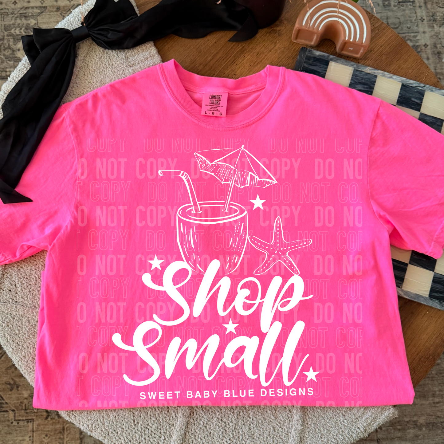 Shop Small Summer - Custom Business Name - PNG file- Digital Download