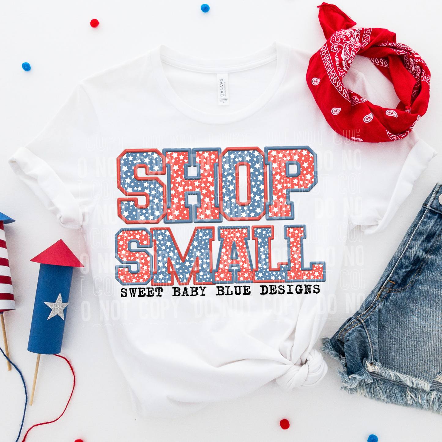 Shop Small- Stars - Custom Business Name - PNG file- Digital Download