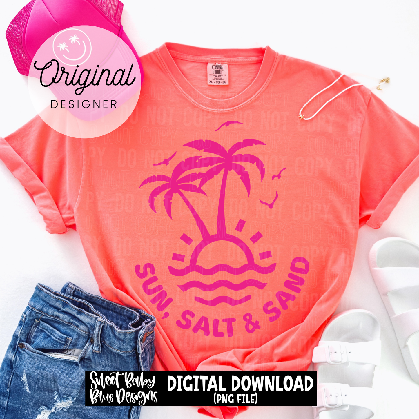 Sun Salt and Sand- Summer - 2026 - PNG file- Digital Download