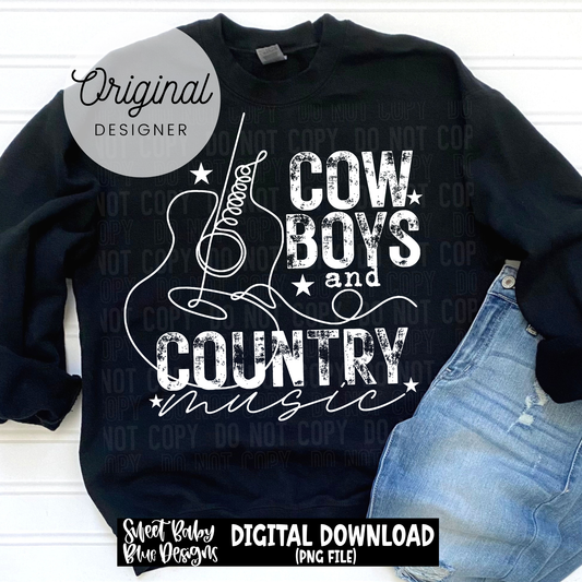 Cowboys and Country Music - 2026 - PNG file- Digital Download