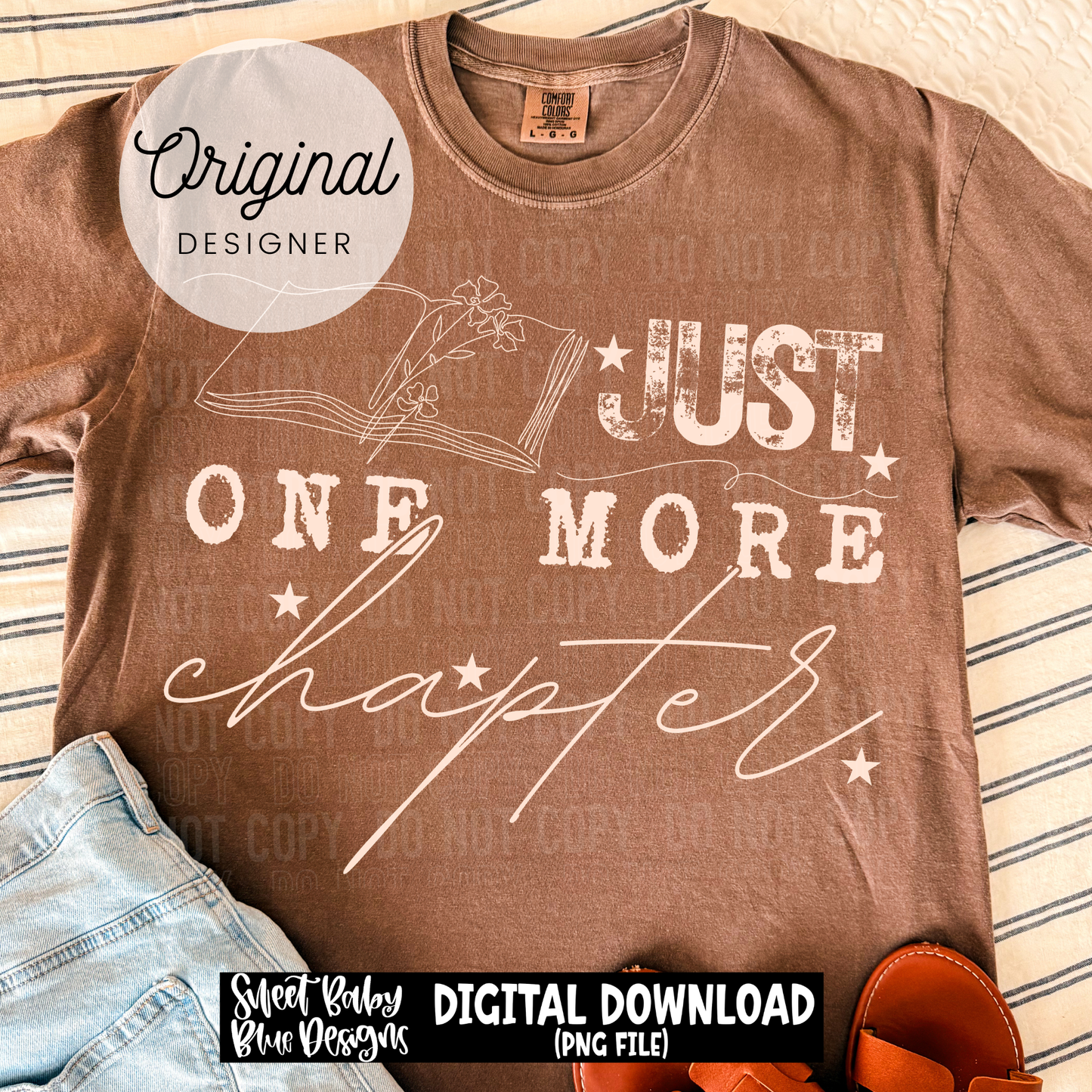 Just One More Chapter - 2026 - PNG file- Digital Download